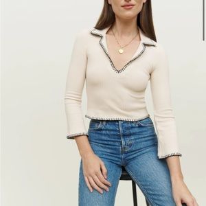 Reformation Nolen knit top - brand new with tags size xs